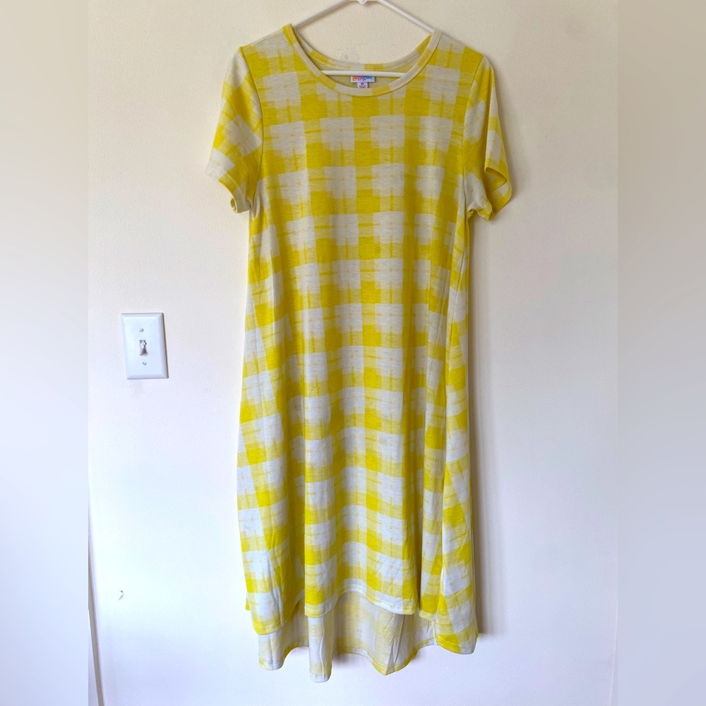 LulaRoe Medium Plaid Carly Dress